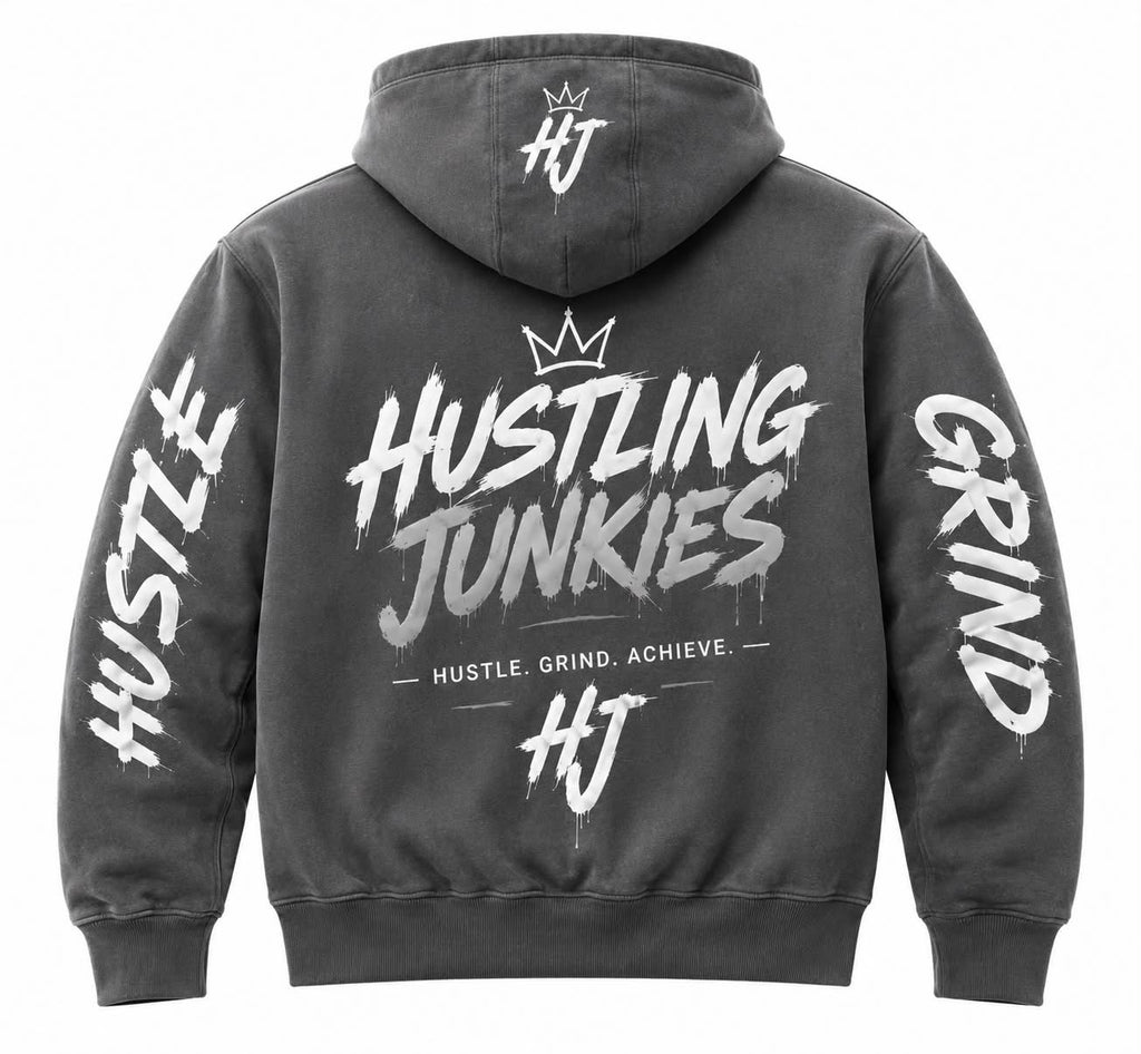 Hustling Junkies”Smoke Grey” Zipper