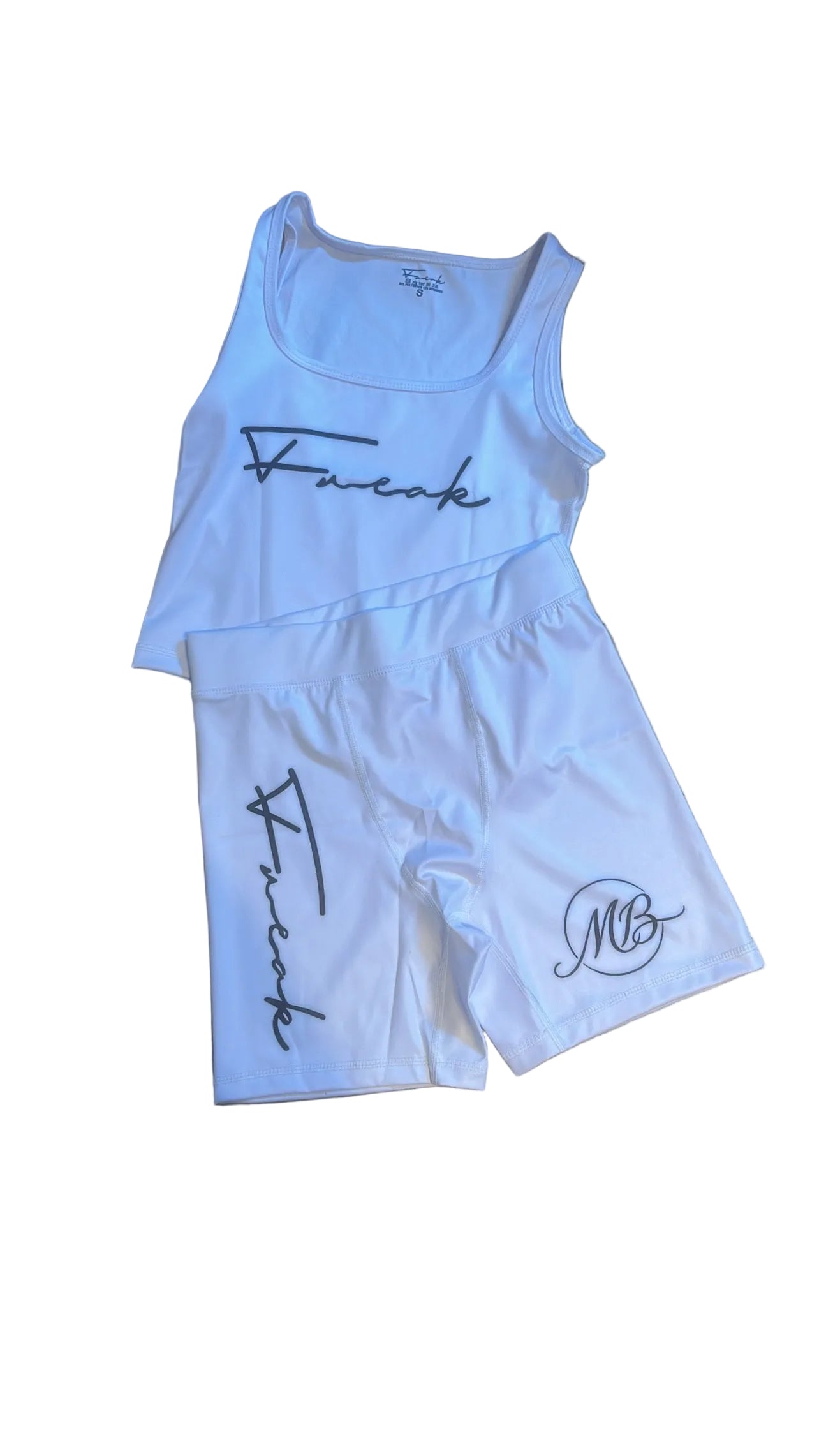 White 2 Piece Set(Spandex)