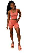🍑Orange 2 Piece Set(Spandex)