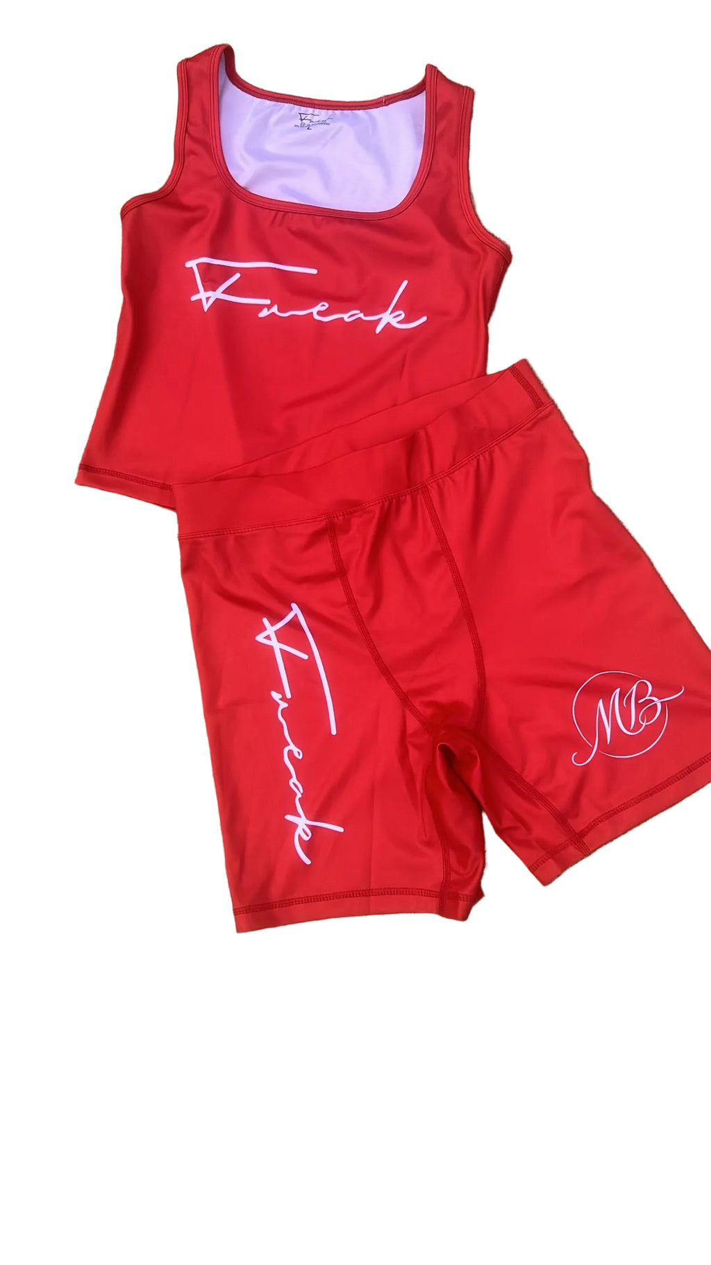Red 2 Piece Set (Spandex)