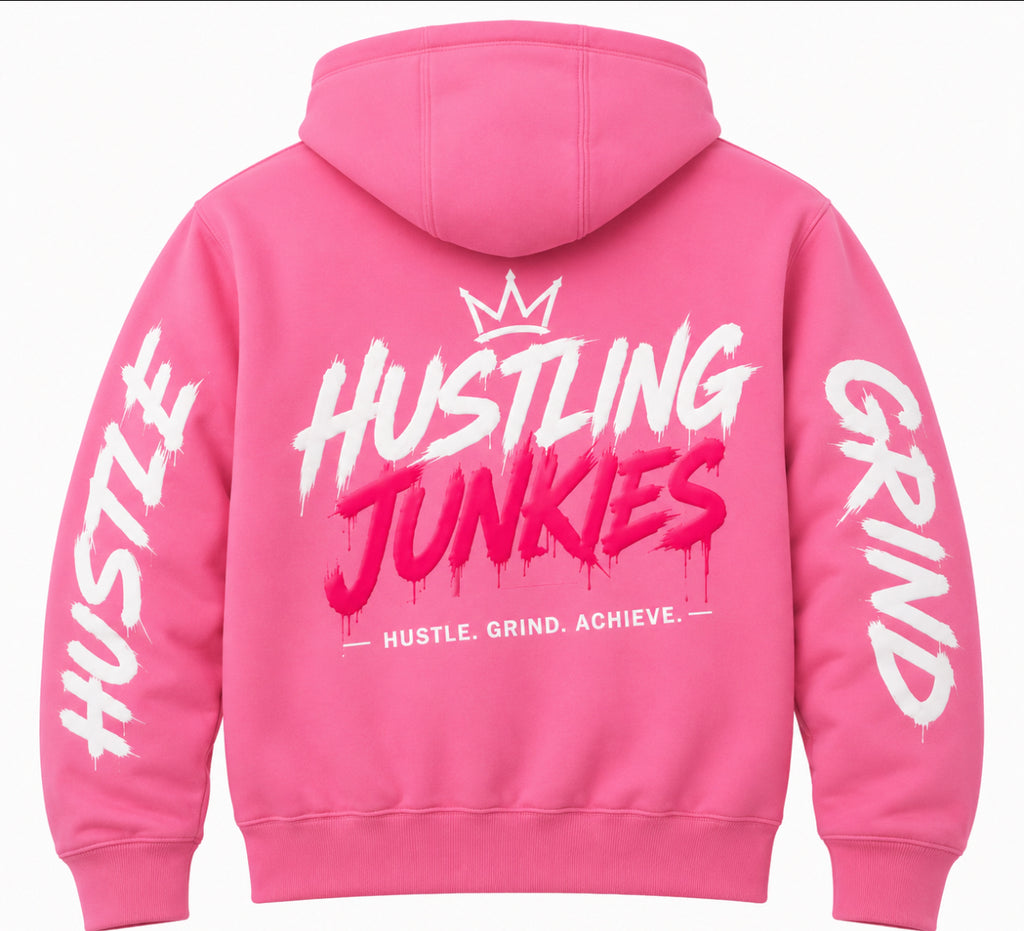 Hustling Junkies “Pink” Zipper