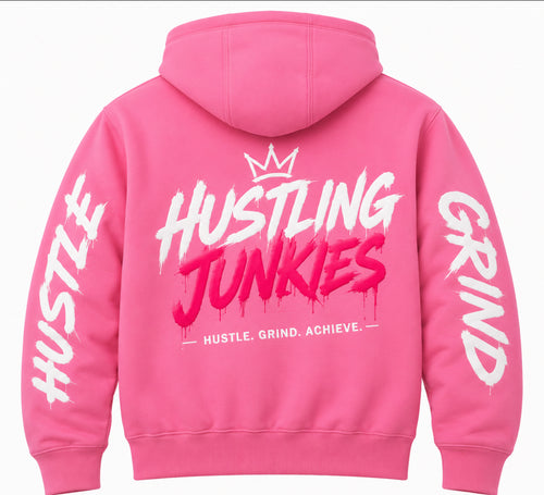 Hustling Junkies “Pink” Zipper