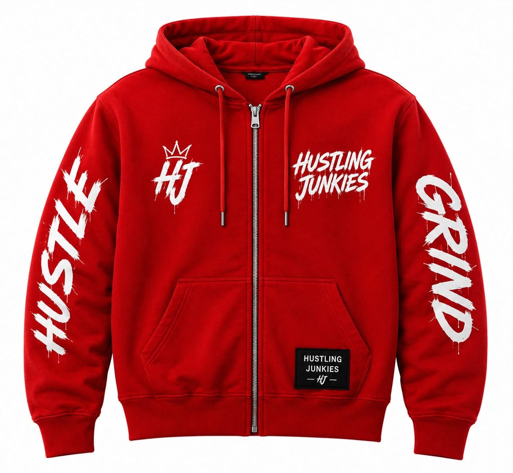 Hustling Junkies”Red” Zipper