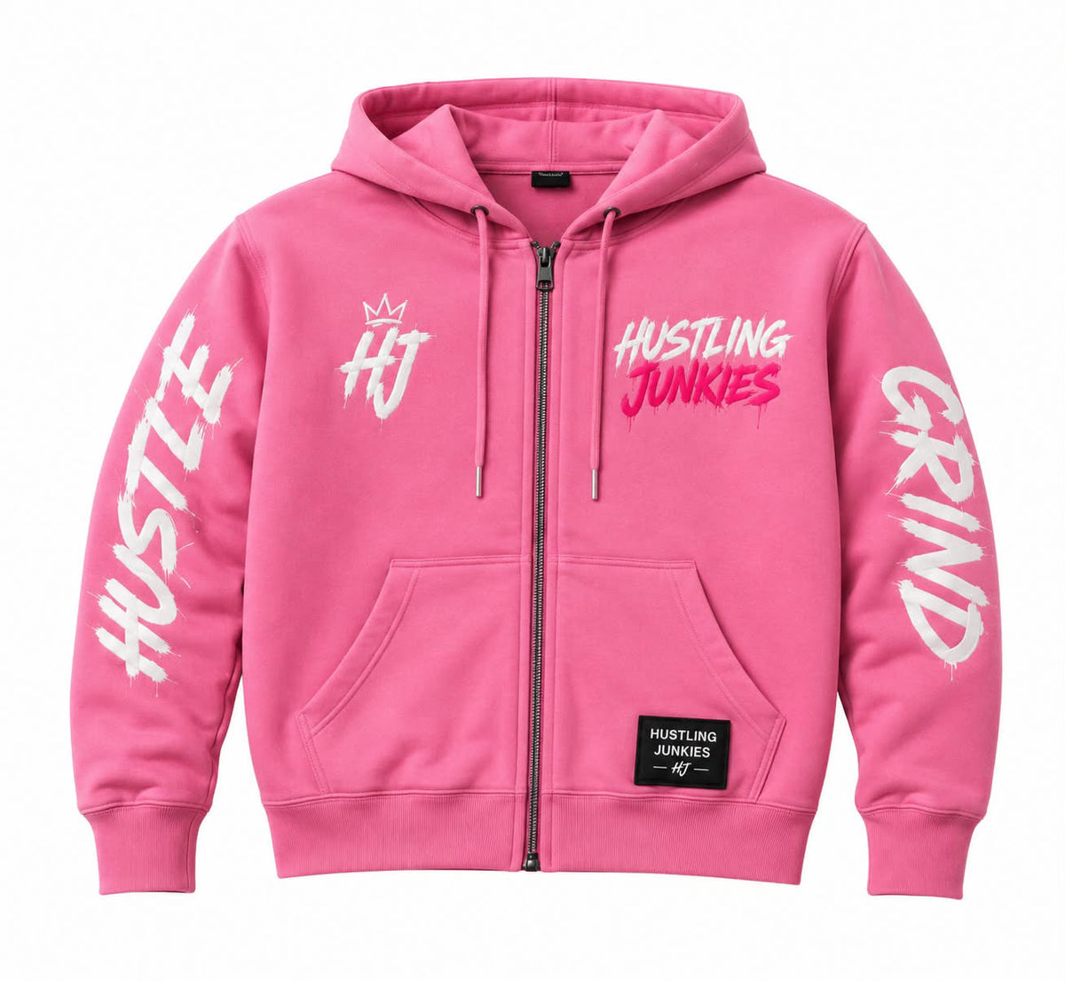 Hustling Junkies “Pink” Zipper