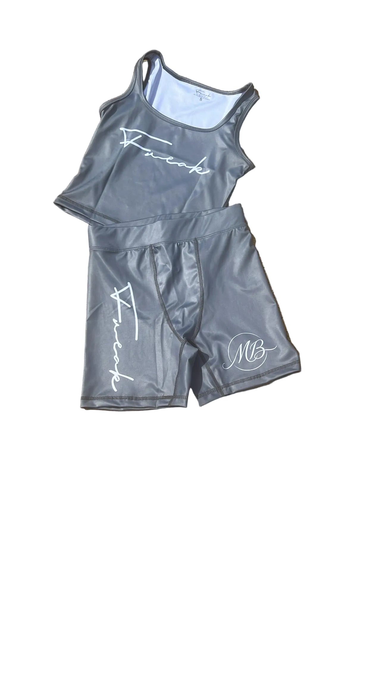 Gray 2 Piece Set(Spandex)