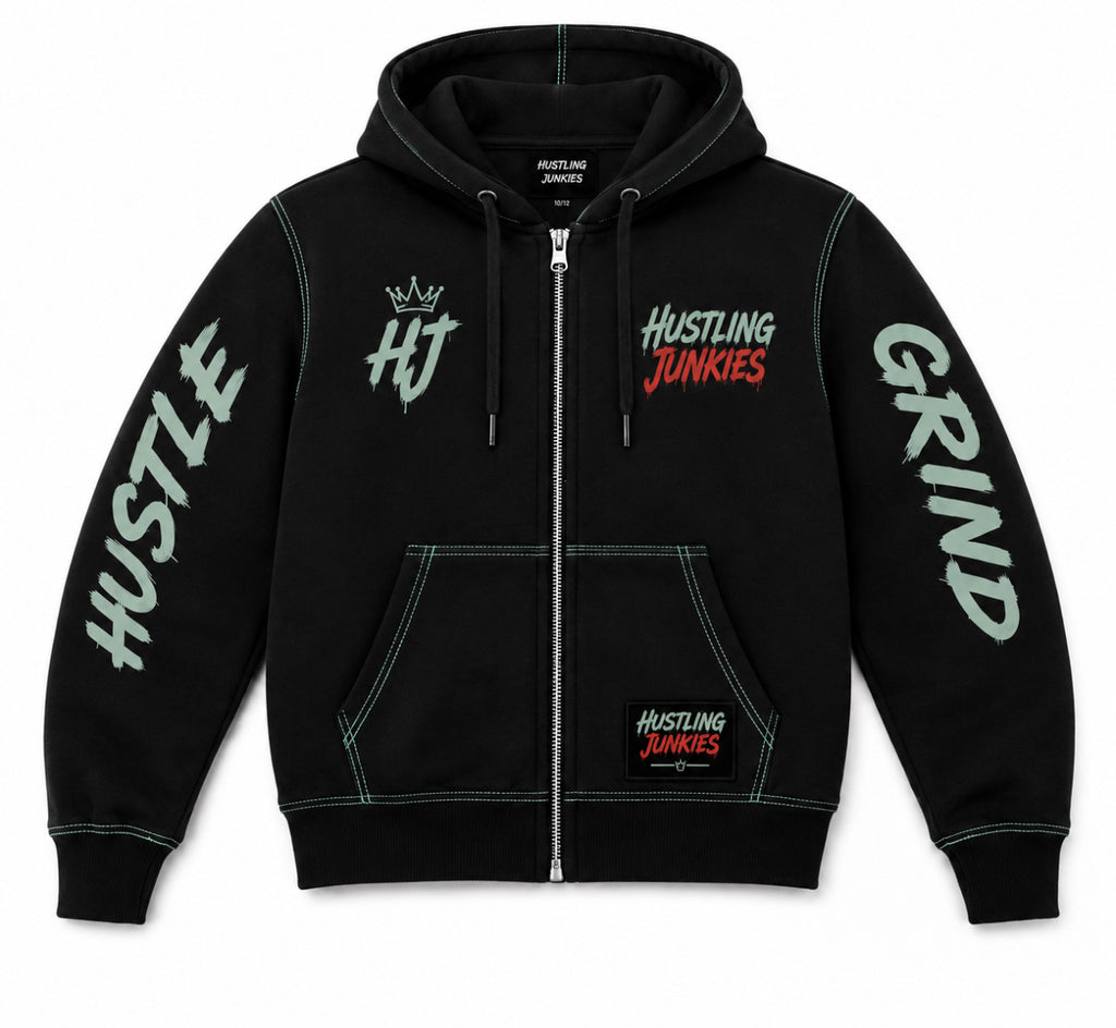 Hustling Junkies “Halloween 5’s” Zipper