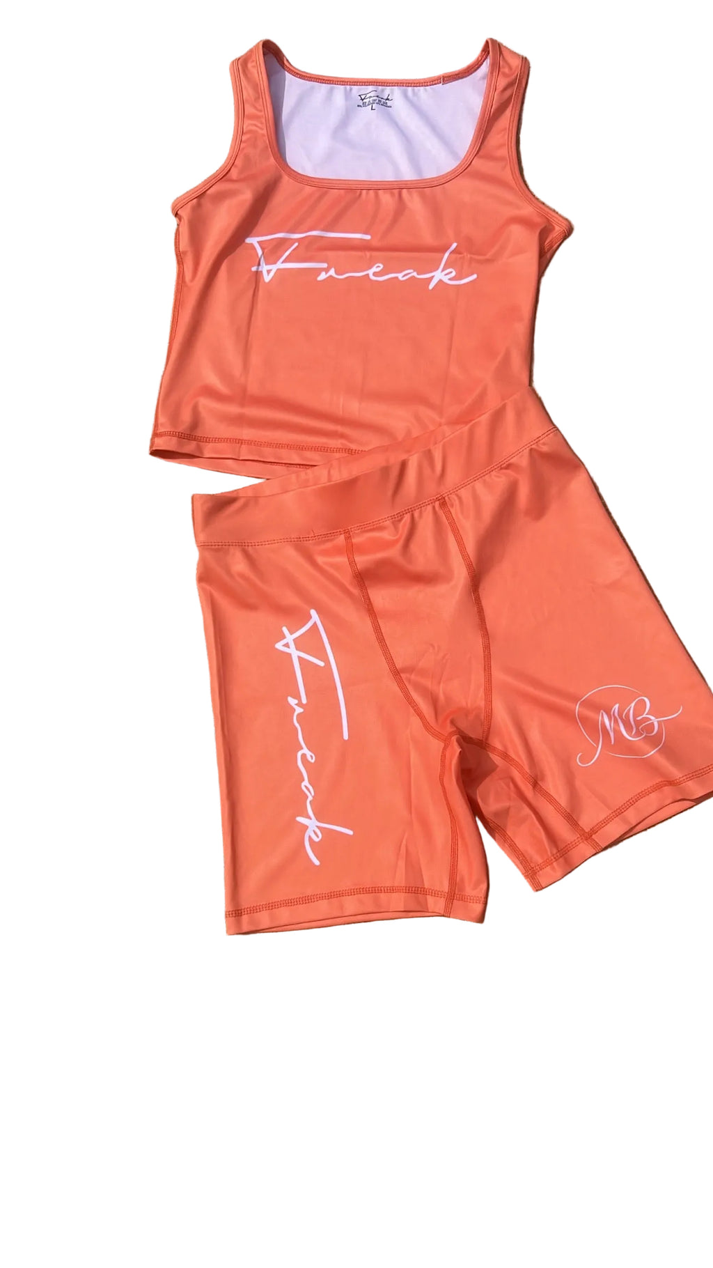 🍑Orange 2 Piece Set(Spandex)