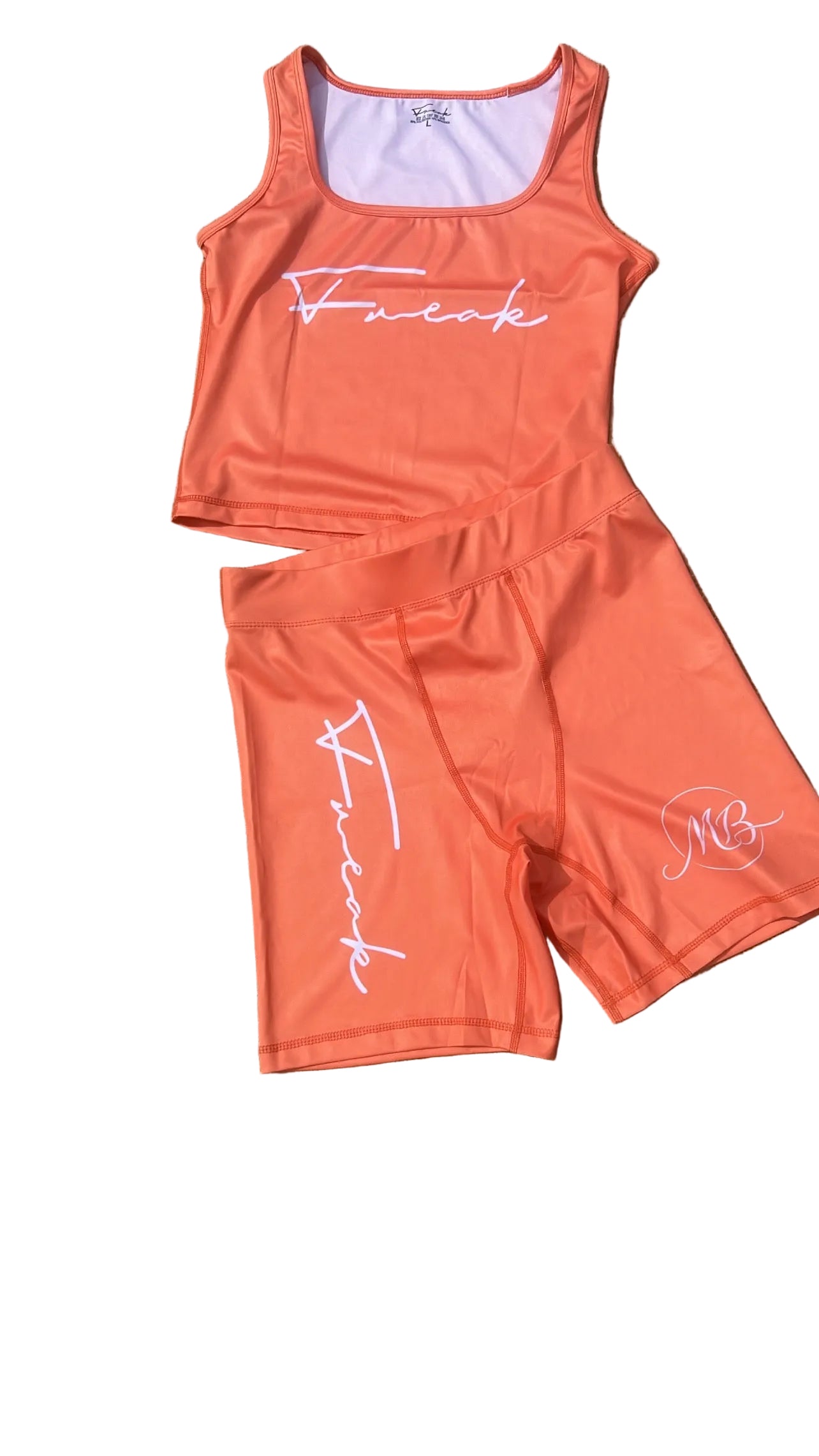 🍑Orange 2 Piece Set(Spandex)